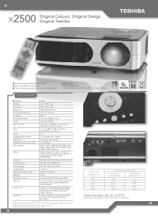 Toshiba TLP-X2500 Brochure