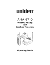 Uniden ANA9710 English Owners Manual
