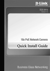 D-Link DCS-3415 Quick Installation Guide