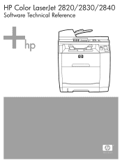 HP 2820 HP Color LaserJet 2820/2830/2840 All-In-One - Software Technical Reference