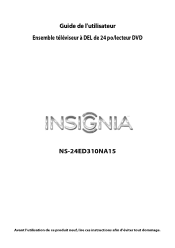 Insignia NS-24ED310NA15 User Manual (French)