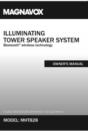 Magnavox MHT828 Owners Manual