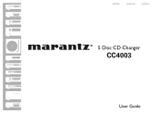 Marantz CC4003 CC4003 User Manual - Spanish