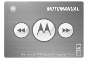 Motorola ROKRE1 Manual