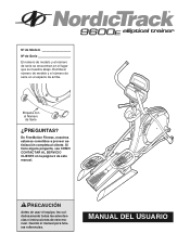 NordicTrack 9600e Elliptical Trainer Spanish Manual