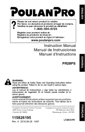 Poulan PR28PS Instruction Manual