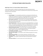 Sony DPT-S1 Digital Paper 1.5 5 System Software Update Bulletin