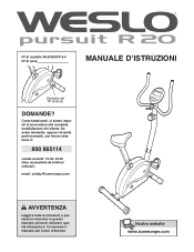 Weslo Pursuit R 20 Bike Italian Manual