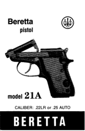 Beretta 21 Bobcat Beretta 21A Bobcat User Manual