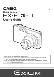 Casio EX-FC150BK Owners Manual