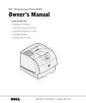 Dell W5300 Workgroup Laser Printer Dell™ Workgroup Laser Printer W5300 Owner's Manual