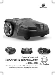 Husqvarna AUTOMOWER 415X Self-Install Owner Manual