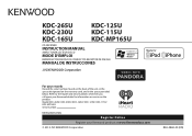Kenwood KDC-125U North America