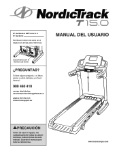 NordicTrack T15.0 Treadmill Spanish Manual