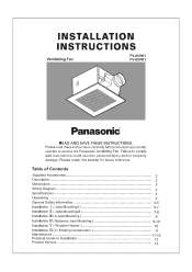 Panasonic fv05vf2 FV05VK1 User Guide