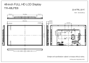 Panasonic TH-48LFE8U Professional Display for Simple Entry-Level Digital Signage CAD Drawing (PDF)