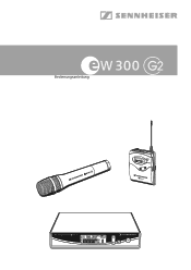 Sennheiser ew 300 G2 Instructions for Use