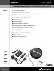 Sony D-NE336CK Product Specifications