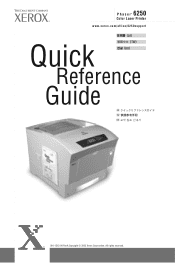 Xerox 6250DX Quick Reference Guide