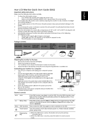 Acer B243HL Quick Start Guide