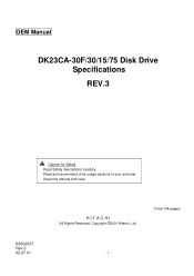 Hitachi DK23EA Specifications