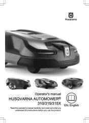 Husqvarna AUTOMOWER 315X Owner Manual