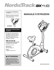 NordicTrack Gx 4.6 Bike Italian Manual