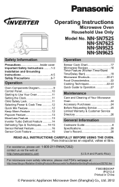 Panasonic NN-SN752 NN-SN762S-RF Owner's Manual (Spansih)