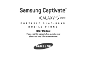Samsung SGH-I897 User Manual (user Manual) (ver.f9) (English)