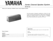 Yamaha NS-AC142 Owners Manual