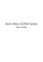 Acer Altos G5350 User Manual