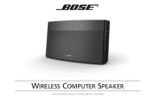 Bose Wireless Computer Speaker Owner's guide
