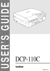 Brother International DCP 110c Users Manual - English