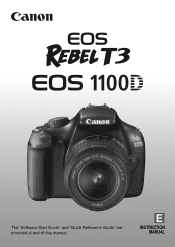 Canon EOS Rebel T3 Black EF-S 18-55mm IS II Lens Kit Refurbished EOS REBEL T3 / EOS 1100D Instruction Manual