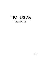 Epson tmu375 User Manual