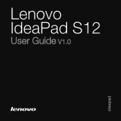 Lenovo IdeaPad S12 Lenovo IdeaPad S12 User Guide V1.0