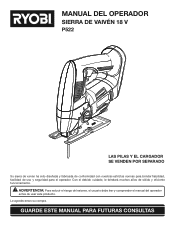 Ryobi P521 Spanish Manual