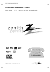 Zenith XBR716 Owner's Manual (English)