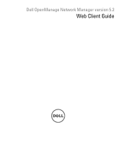 Dell PowerConnect OpenManage Network Manager Web Client Guide 5.2