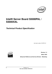 Intel S5000PSLSATAR Product Specification