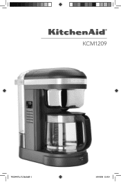 KitchenAid KCM1209DG Owners Manual