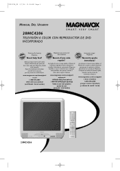 Magnavox 20MC4206 User manual,  Spanish