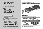 Sharp DKA10 DK-A10 | DK-A10BK Operation Manual