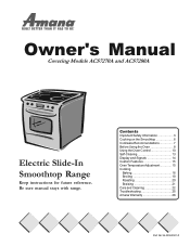 Whirlpool ACS7270AB Owners Manual