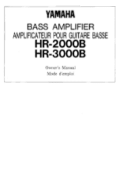 Yamaha HR-2000B Owner's Manual (image)