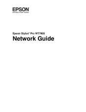 Epson Stylus Pro WT7900 Designer Edition Network Guide