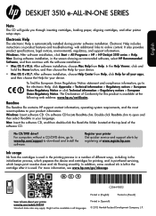 HP Deskjet 3510 Reference Guide