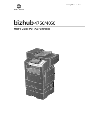 Konica Minolta bizhub 4750 bizhub 4750/4050 PC-Fax Functions User Guide