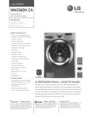LG WM3360HVCA Specification