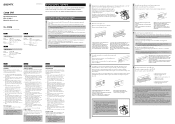 Sony KF-50WE610 Lamp Unit Operating Instructions
